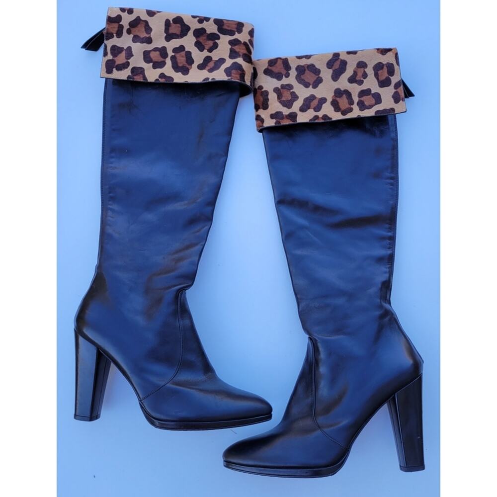 Stuart Weitzman Cuffable Leather Otn Boot - image 4